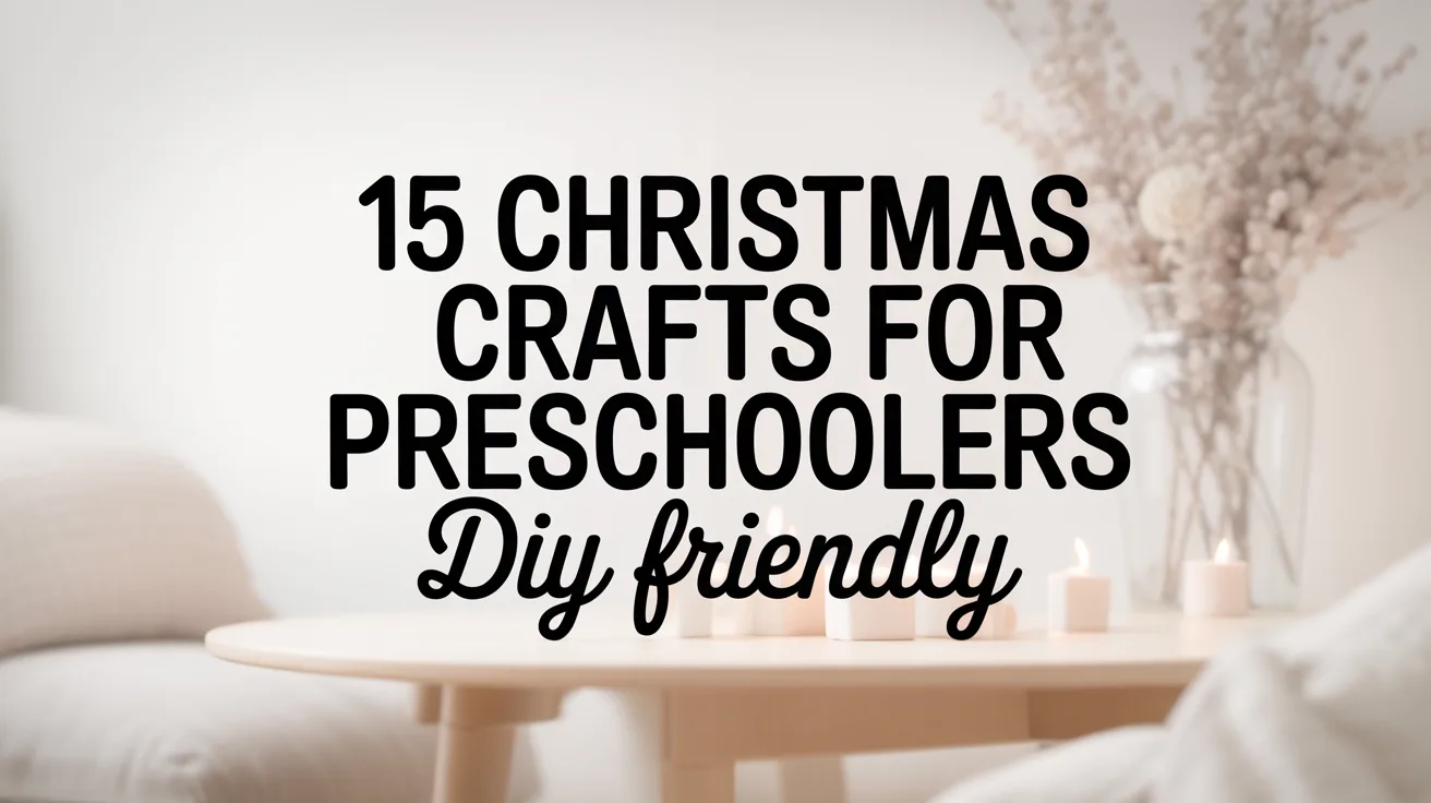 15 Christmas Crafts for Preschoolers DIY Friendly hero image