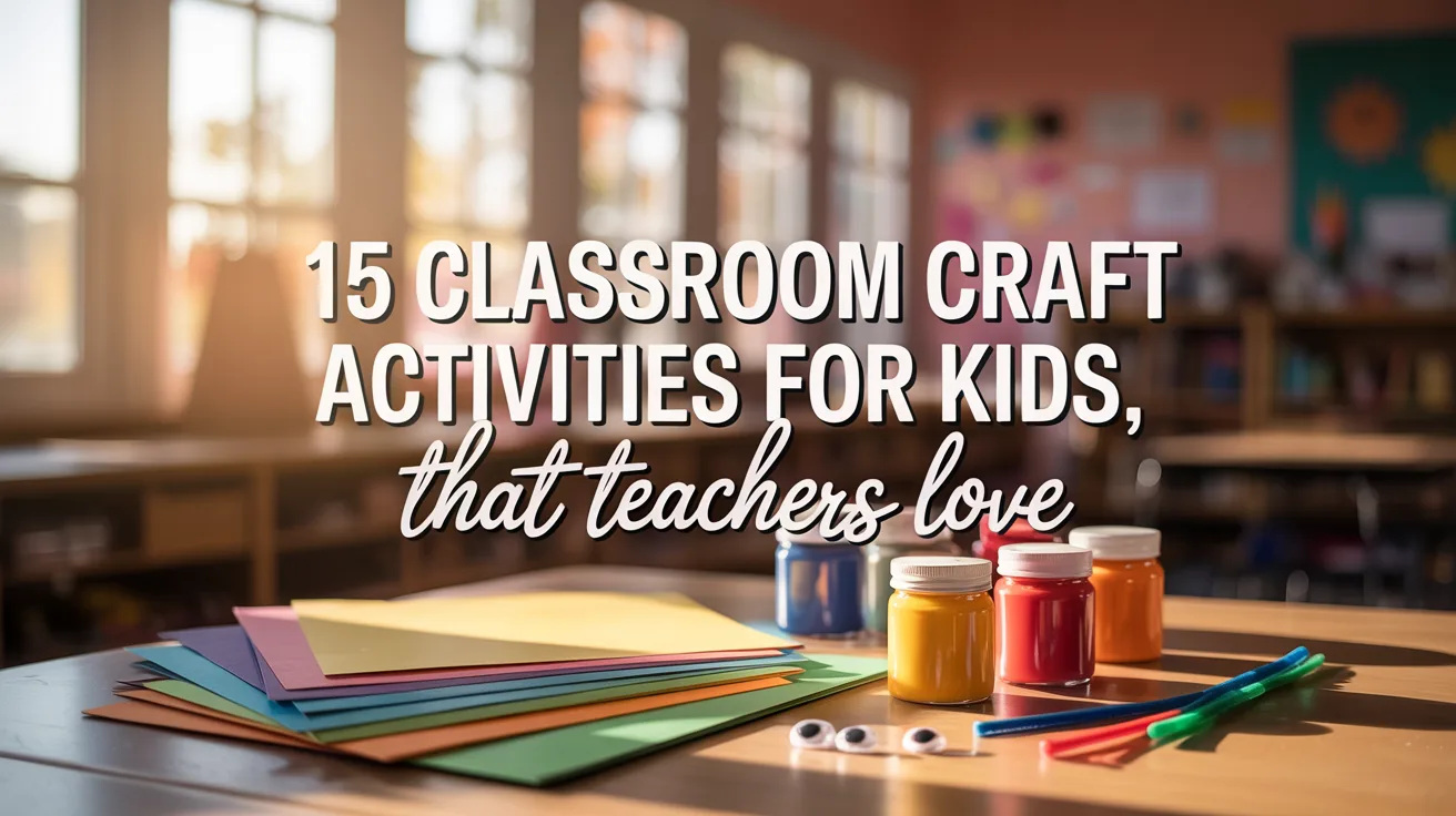 15 Classroom Craft Activities for Kids That Teachers Love hero image