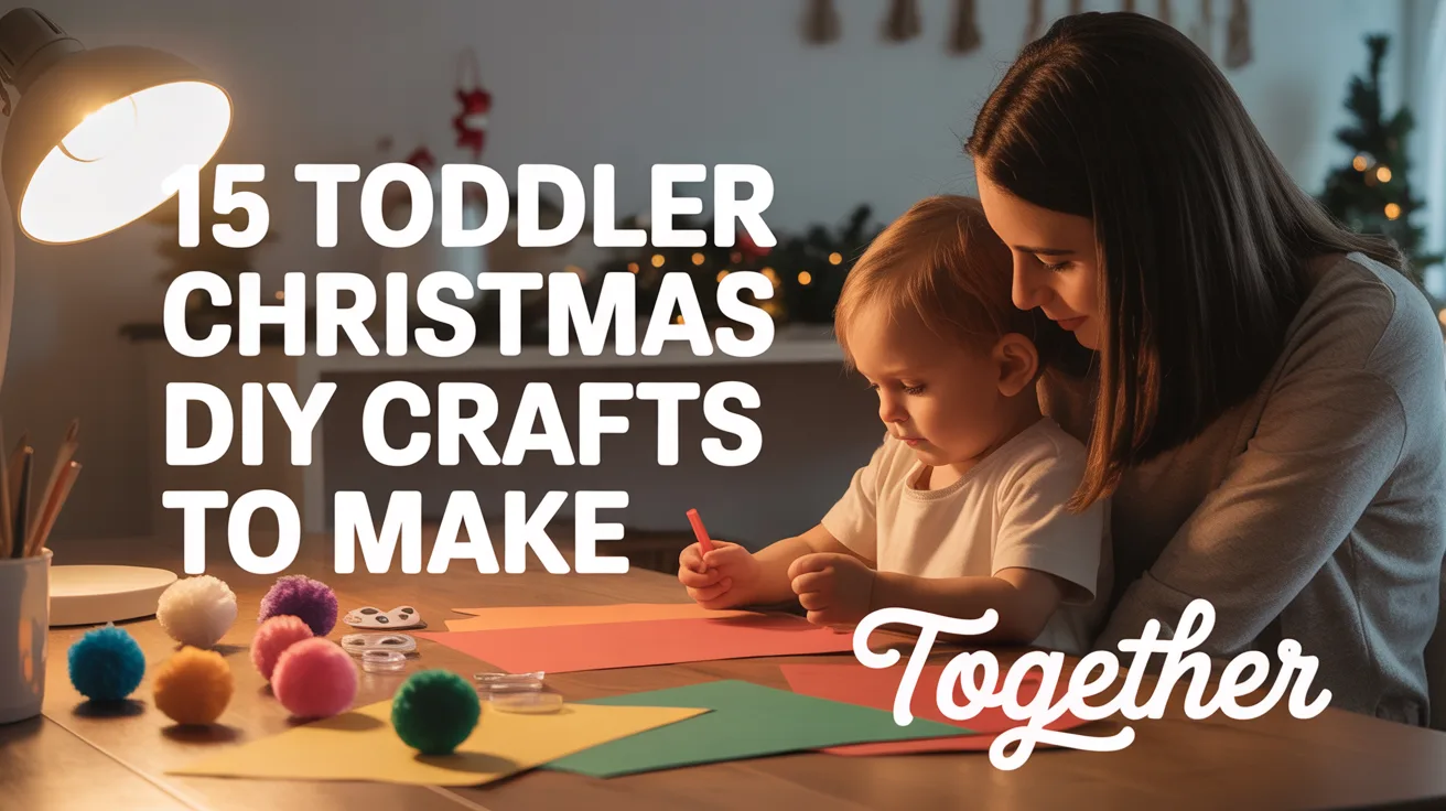 15 Toddler Christmas DIY Crafts to Make Together hero image