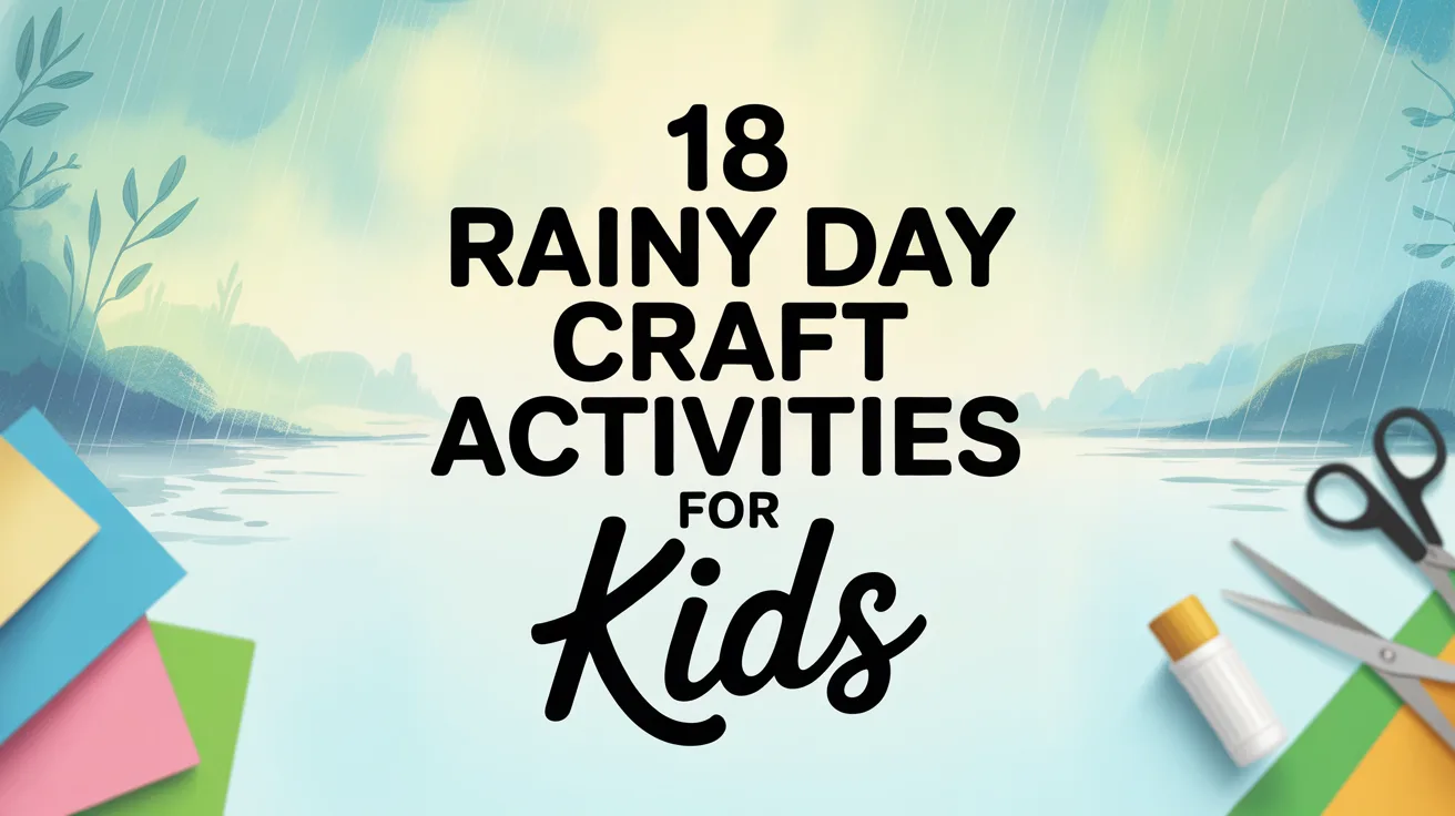 18 Rainy Day Craft Activities for Kids hero image
