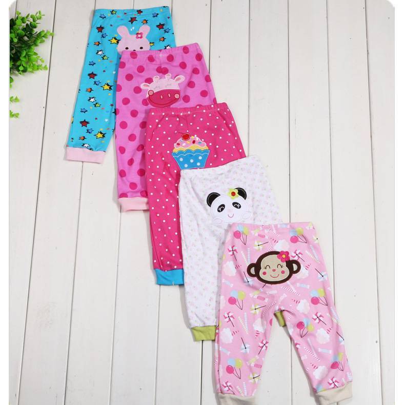 Cartoon print children's leggings 5 pieces - Image 9