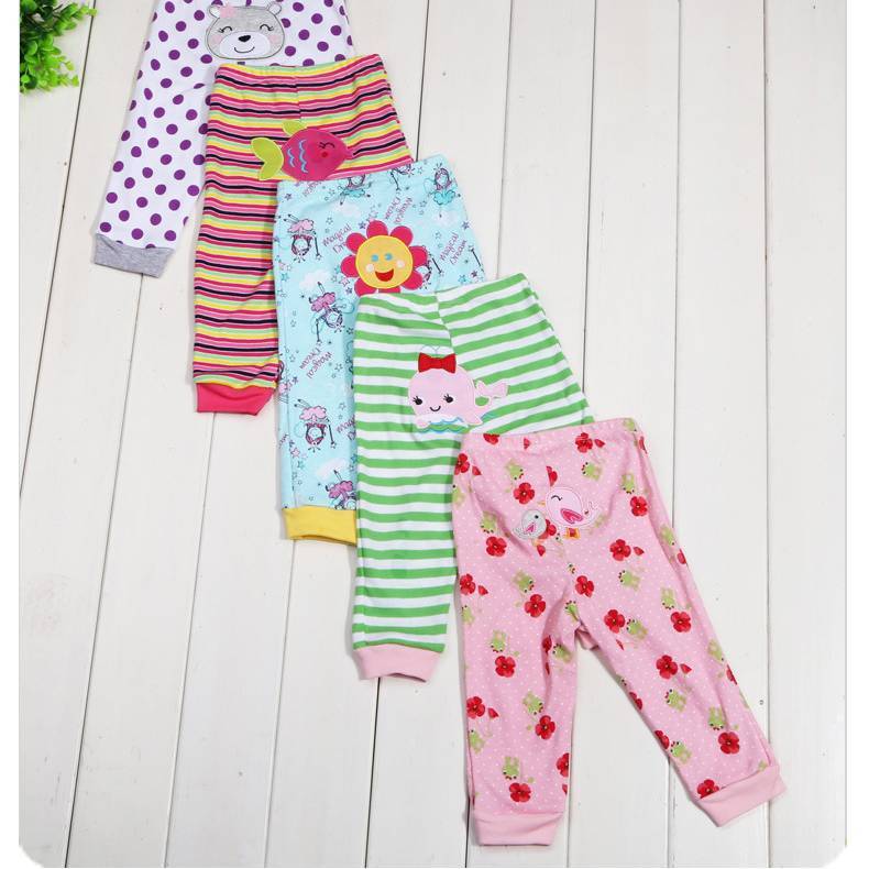 Cartoon print children's leggings 5 pieces - Image 7