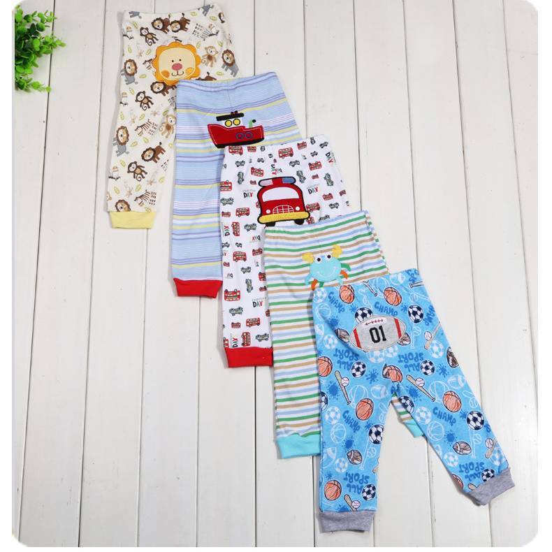 Cartoon print children's leggings 5 pieces - Image 8
