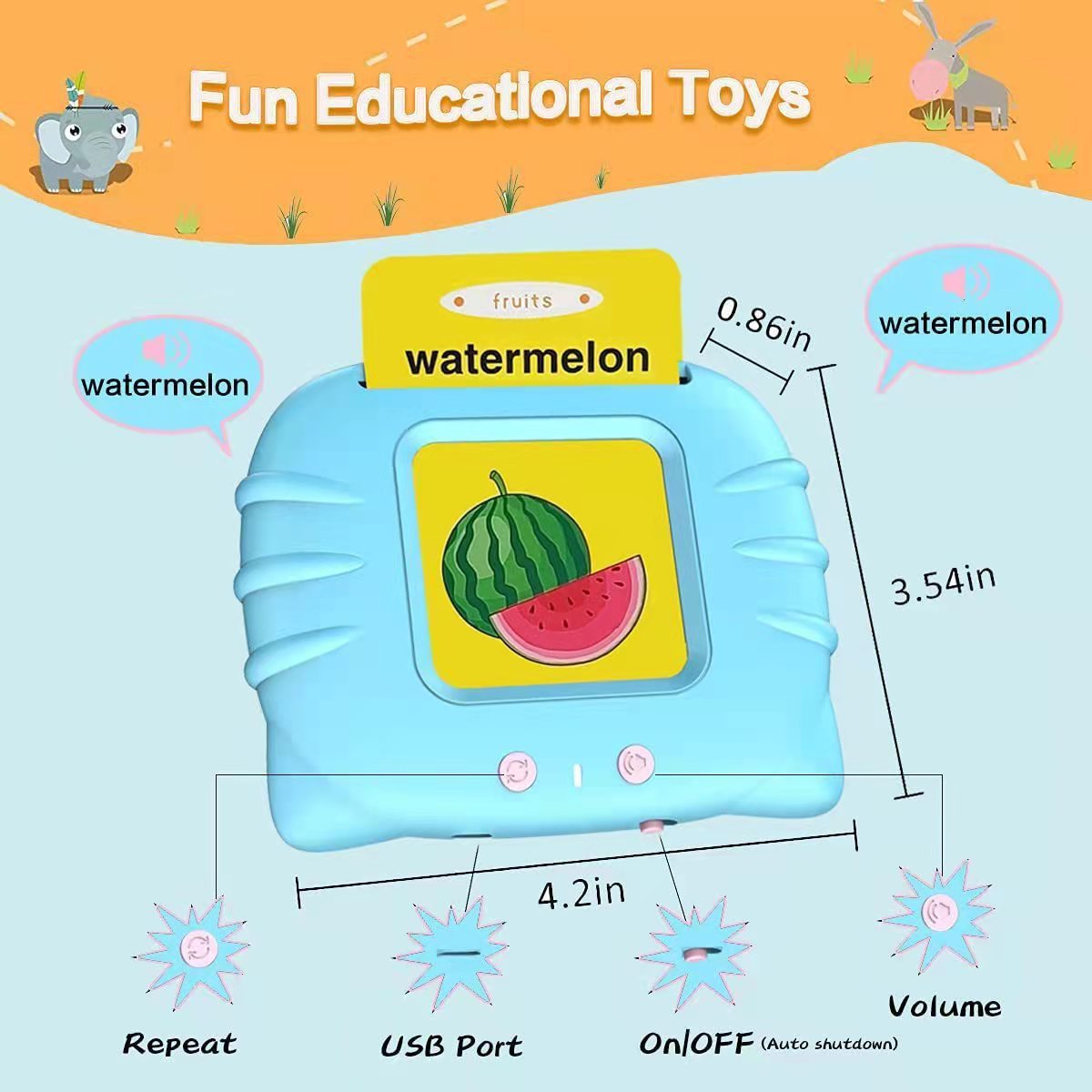 Children's Enlightening Early Education Smart Pure English Card - Image 5