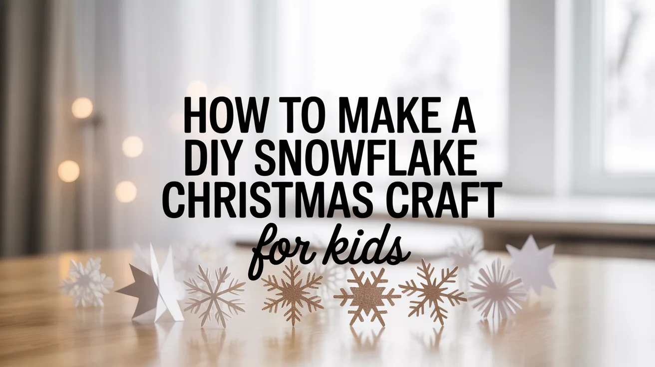 How to Make a DIY Snowflake Christmas Craft for Kids hero image