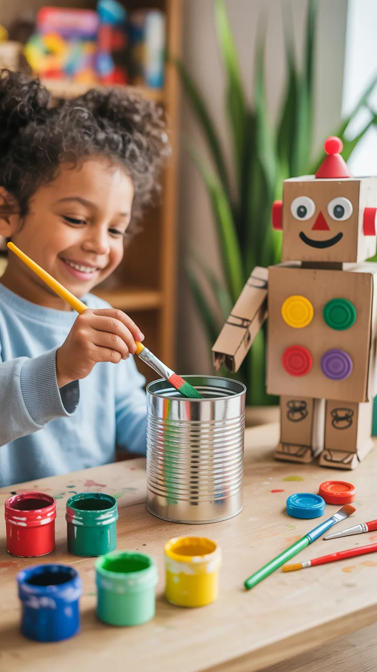 Recycled Materials Crafts illustrative image